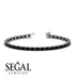 Emerald Cut Black Diamond Tennis Bracelet - Rachel No. 9 image 6