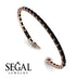 Emerald Cut Black Diamond Tennis Bracelet - Rachel No. 8 image 3