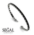 Emerald Cut Black Diamond Tennis Bracelet - Rachel No. 9 image 3