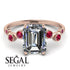 Emerald Cut Diamond Ring With Bezel - Alina No. 47 image 10