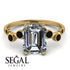 Emerald Cut Diamond Ring With Bezel - Alina No. 31 image 10
