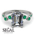 Emerald Cut Diamond Ring With Bezel - Alina No. 18 image 10