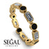 Emerald Cut Diamond Bezel Eternity Ring - Genevieve No. 31 image 10