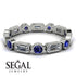 Emerald Cut Diamond Bezel Eternity Ring - Genevieve No. 63 image 2