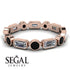 Emerald Cut Diamond Bezel Eternity Ring - Genevieve No. 32 image 2