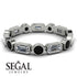 Emerald Cut Diamond Bezel Eternity Ring - Genevieve No. 33 image 2