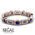 Emerald Cut Diamond Bezel Eternity Ring - Genevieve No. 62 image 2