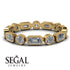 Emerald Cut Diamond Bezel Eternity Ring - Genevieve No. 1 image 3