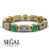 Emerald Cut Diamond Bezel Eternity Ring - Genevieve No. 16 image 3