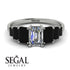 Emerald Cut Diamond Geometrical Ring - Briella No. 33 image 16