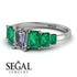 Emerald Cut Diamond Geometrical Ring - Briella No. 18 image 2