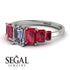 Emerald Cut Diamond Geometrical Ring - Briella No. 48 image 2