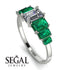 Emerald Cut Diamond Geometrical Ring - Briella No. 18 image 3