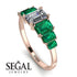 Emerald Cut Diamond Geometrical Ring - Briella No. 17 image 3