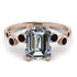 Emerald Cut Diamond Ring With Bezel - Alina No. 32 image 1