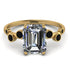 Emerald Cut Diamond Ring With Bezel - Alina No. 31 image 1