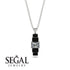 Emerald Cut Diamond Stairs Necklace - Briella No. 33 image 8