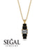 Emerald Cut Diamond Stairs Necklace - Briella No. 31 image 8