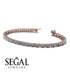 Emerald Cut Diamond Tennis Bracelet - Rachel No. 2 image 2