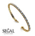 Emerald Cut Diamond Tennis Bracelet - Rachel No. 1 image 3