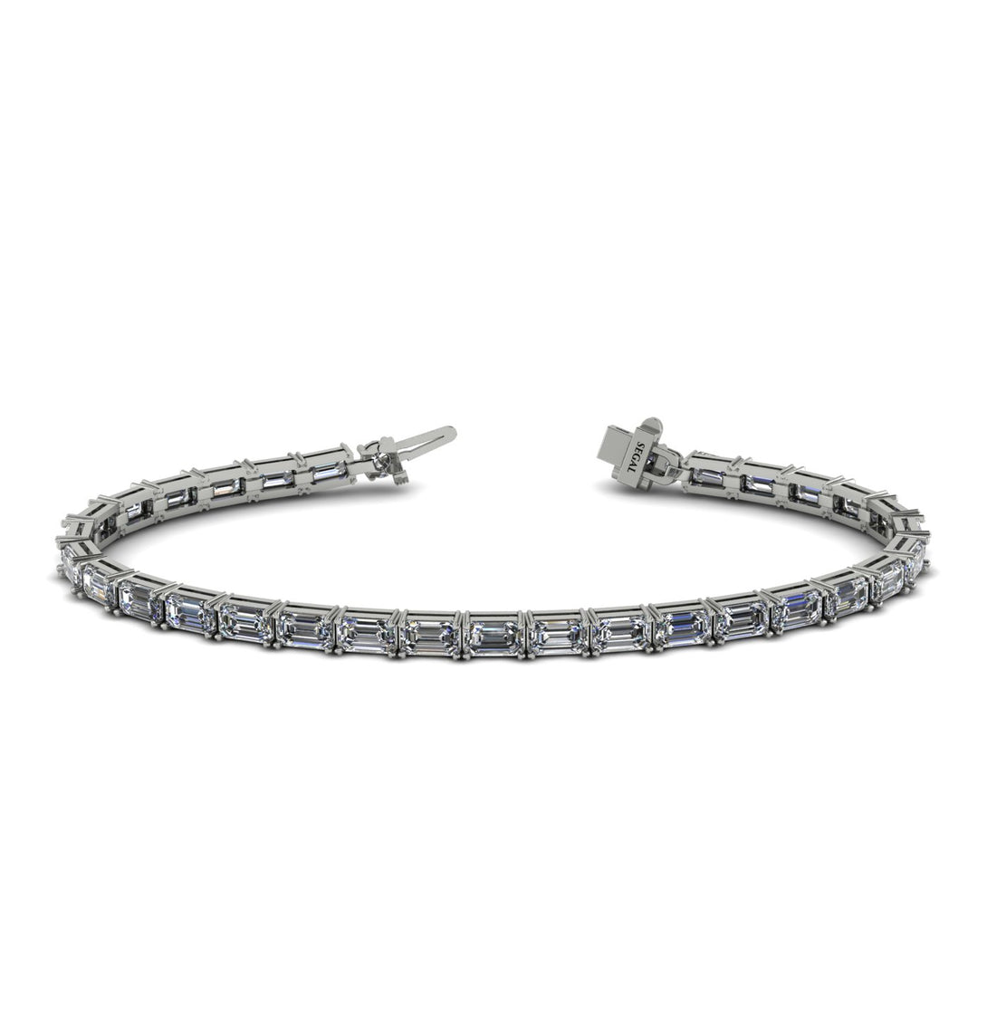 Emerald Cut Diamond Tennis Bracelet - Rachel No. 3