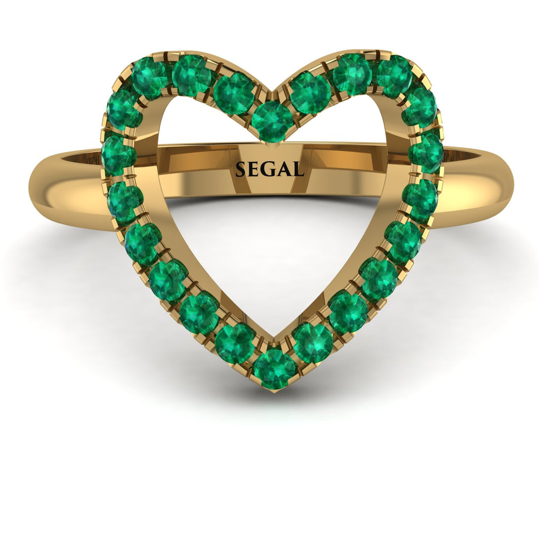 Emerald Heart Ring - Lia No. 4