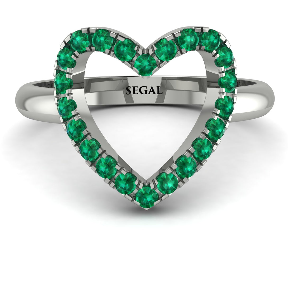 Emerald Heart Ring - Lia No. 6