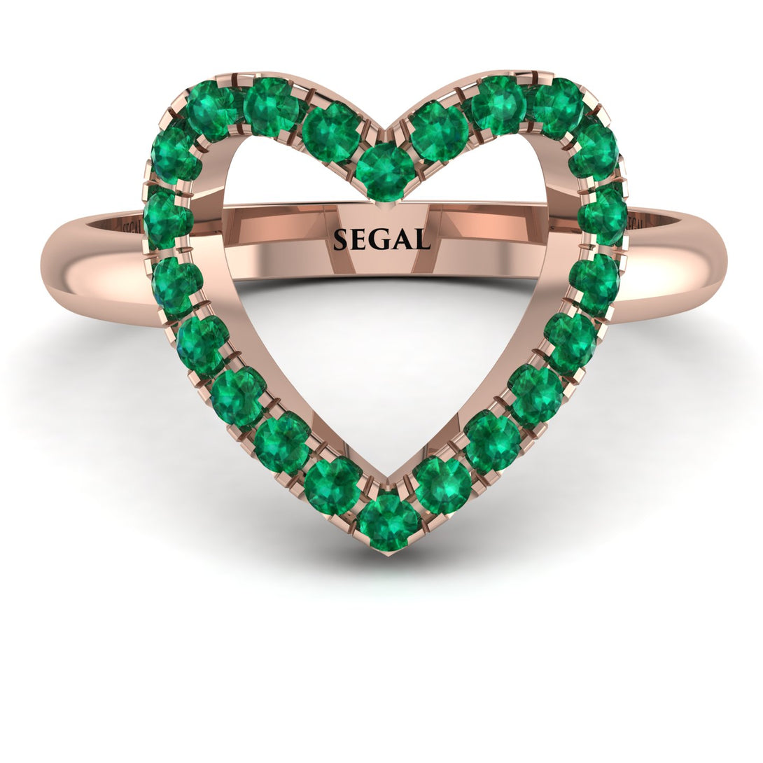 Emerald Heart Ring - Lia No. 5