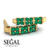 Emerald Minimalist Earrings - Elliot No. 4 image 5