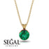 Emerald Necklace With Hidden Halo - Adaline No. 49 image 9