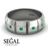 Eternity Princess Emerald Wedding Ring - Michael No. 12 image 6