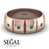 Eternity Princess Emerald Wedding Ring - Michael No. 11 image 2