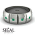 Eternity Princess Emerald Wedding Ring - Michael No. 12 image 2