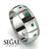 Eternity Princess Emerald Wedding Ring - Michael No. 12 image 3