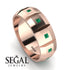 Eternity Princess Emerald Wedding Ring - Michael No. 11 image 3