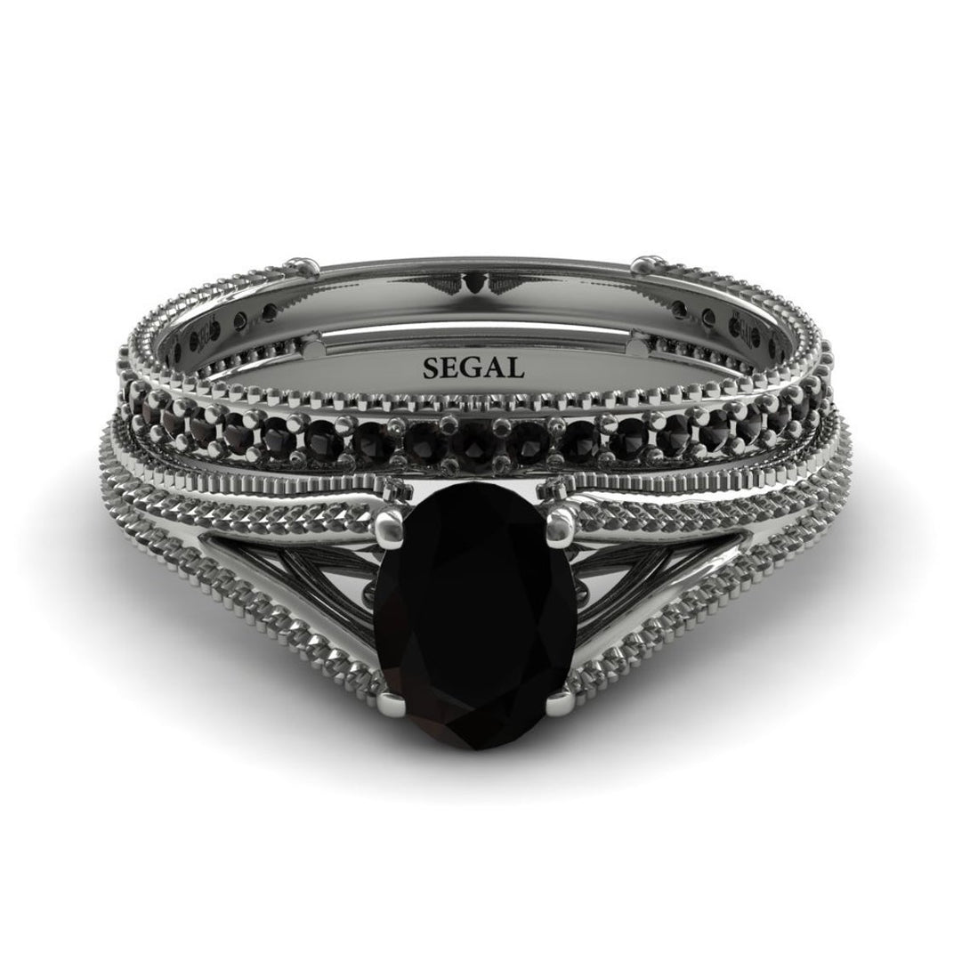 The Royal Queen Oval Bridal Set Diamond Ring- Eva no. 30 Azooz's order