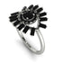 Halo Baguette Black Diamond Ring - Diana No. 39 image 1