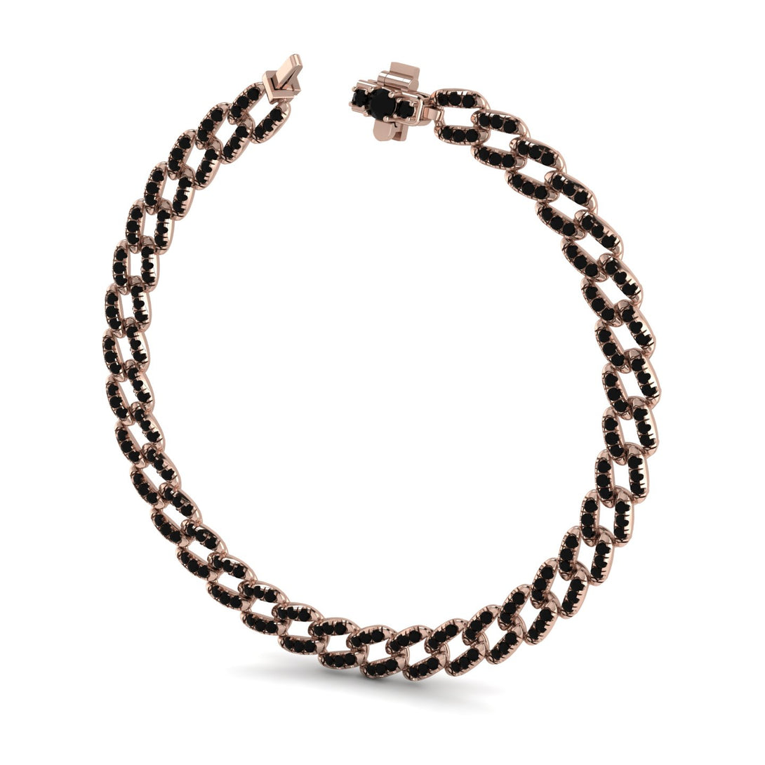 Cuban Black Diamond Necklace  - Clarissa No. 8