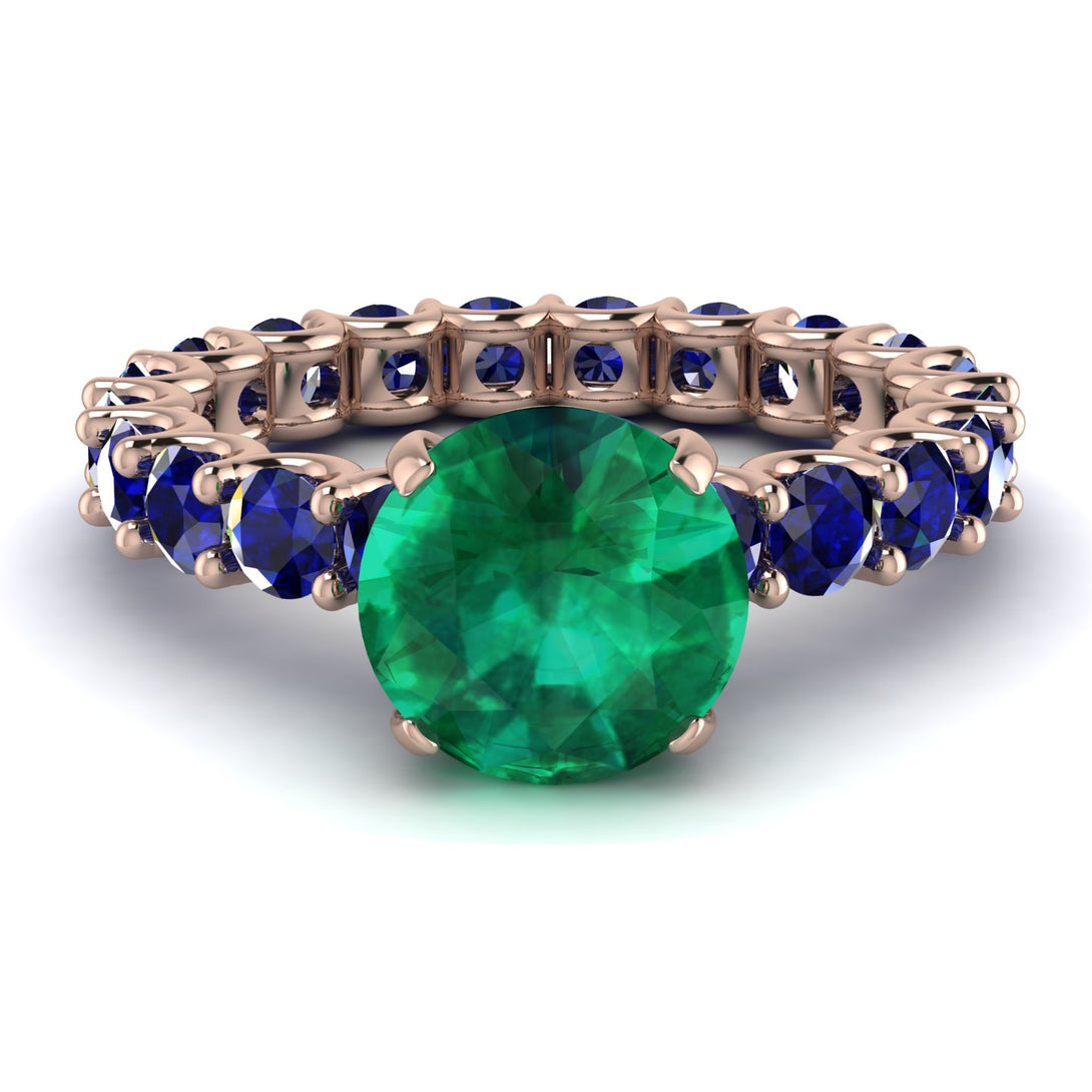 Fancy Emerald Engagement Ring - River No. 65