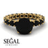 Fancy Black Diamond Engagement Ring - River No. 37 image 10