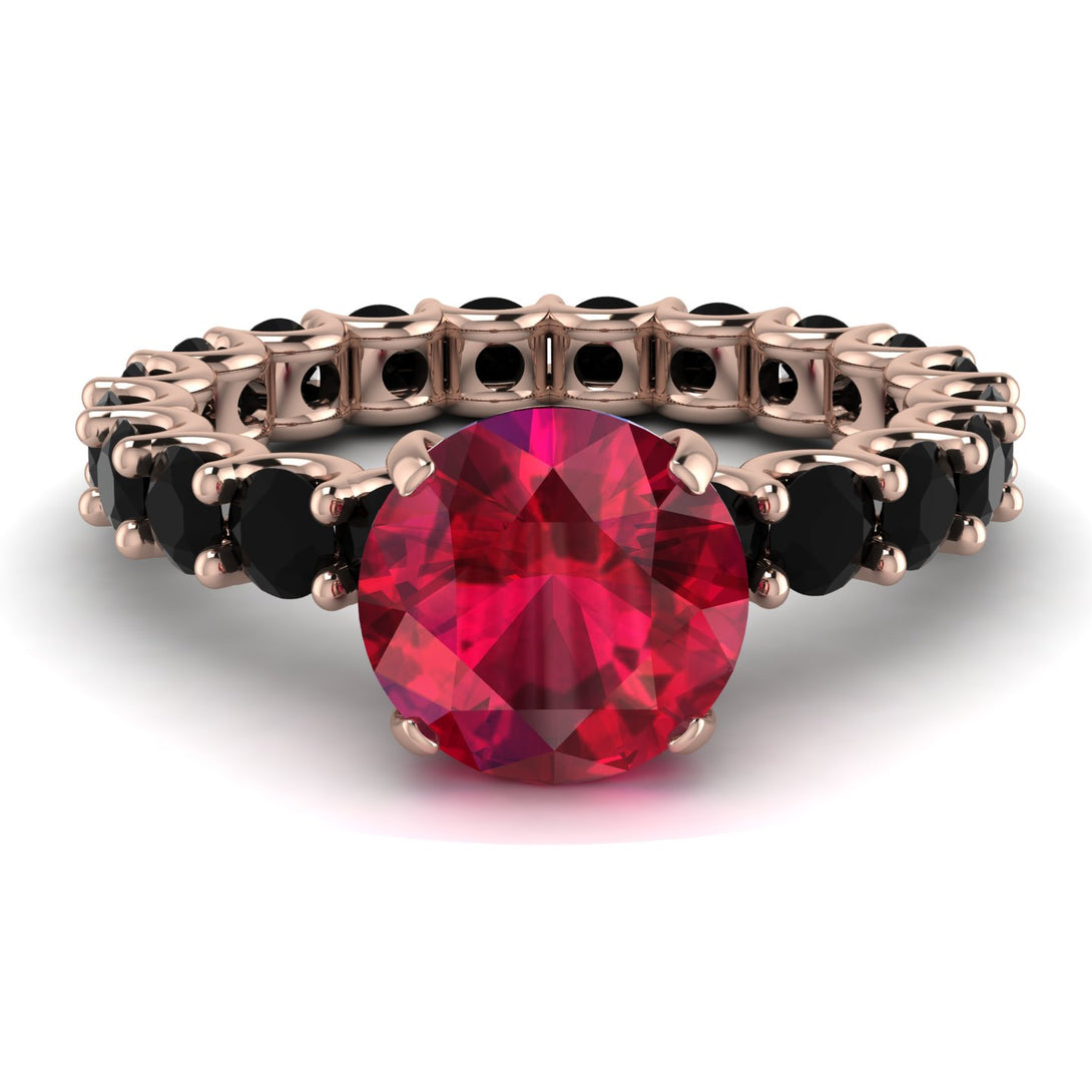 Fancy Ruby Engagement Ring - River No. 41