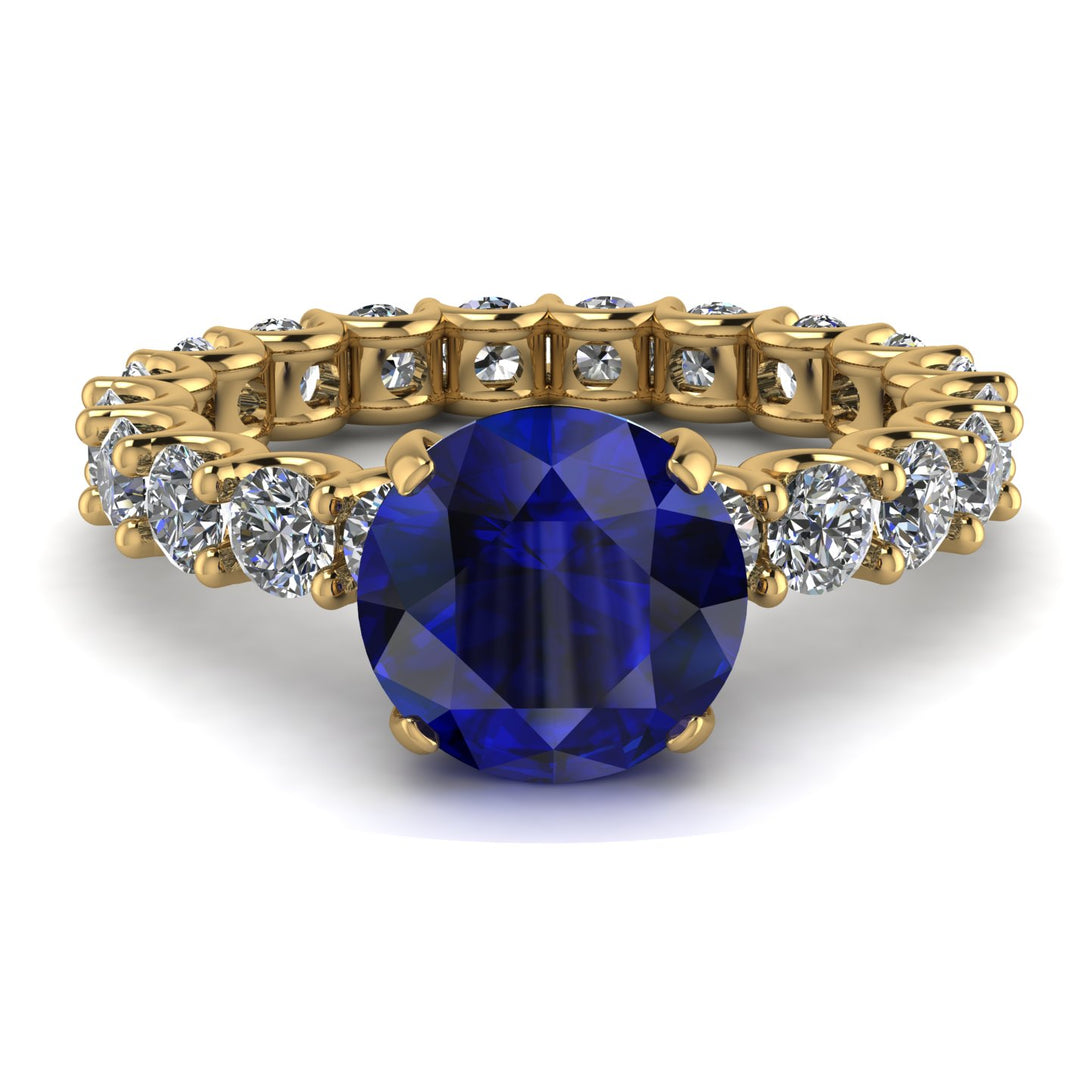Fancy Sapphire Engagement Ring - River No. 13