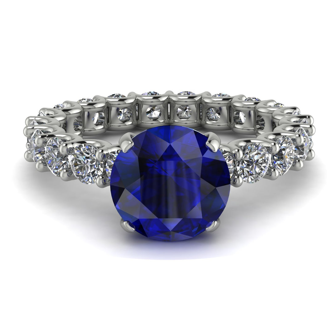 Fancy Sapphire Engagement Ring - River No. 15