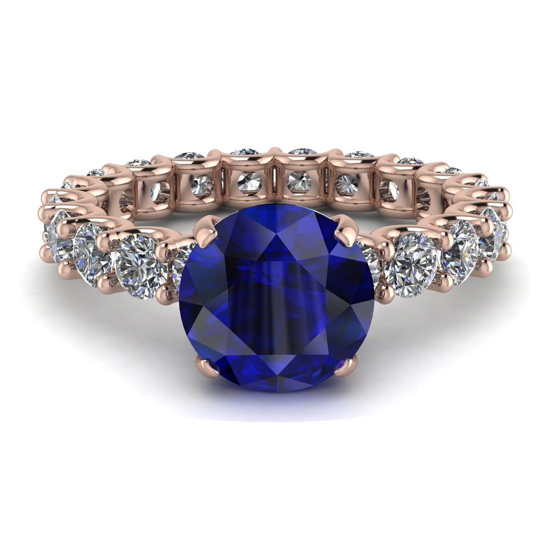 Fancy Sapphire Engagement Ring - River No. 14