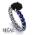 Fancy Black Diamond Engagement Ring - River No. 69 image 2