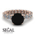 Fancy Black Diamond Engagement Ring - River No. 8 image 10