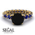 Fancy Black Diamond Engagement Ring - River No. 67 image 10