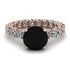 Fancy Black Diamond Engagement Ring - River No. 8 image 1