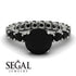 Fancy Black Diamond Engagement Ring - River No. 39 image 10