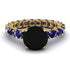 Fancy Black Diamond Engagement Ring - River No. 67 image 1